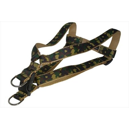 Sassy Dog Wear Sassy Dog Wear CAMOUFLAGE-TAN-GRN4-H Camouflage Dog Harness - Tan & Green; Large CAMOUFLAGE-TAN/GRN4-H